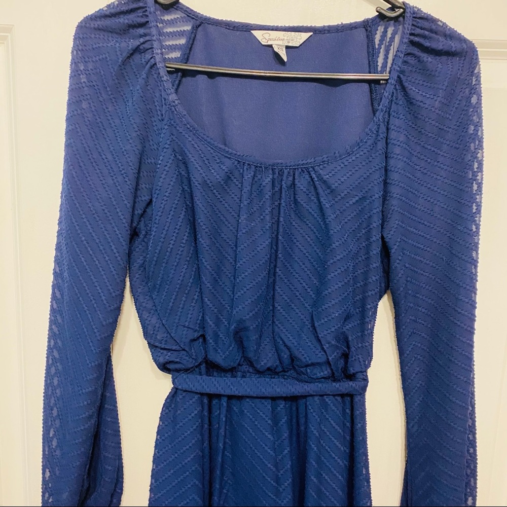 27. Speeckless | Women’s XS navy blue long sleeve dress | NWOT